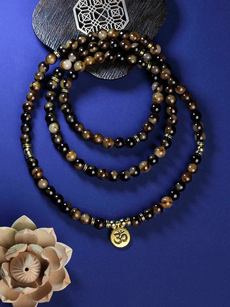 108 buddhist beads bracelet yoga,108 bead mala bracelet for women