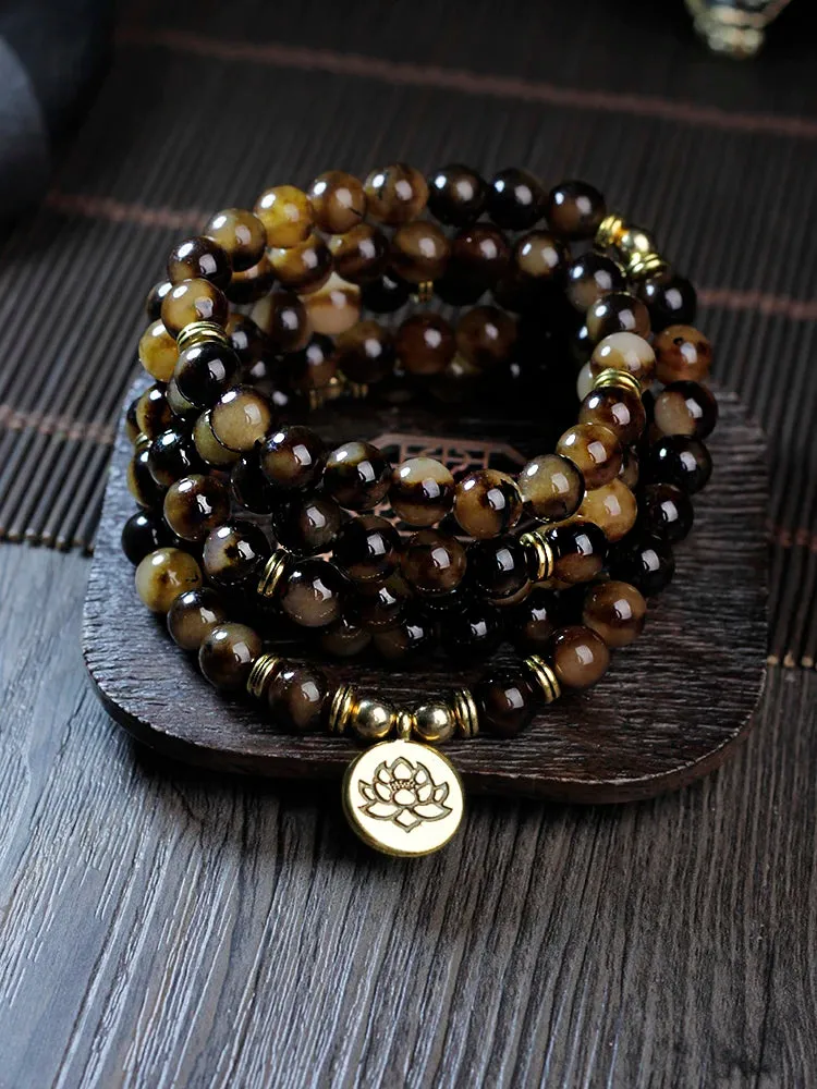 108 buddhist beads bracelet yoga,108 bead mala bracelet for women