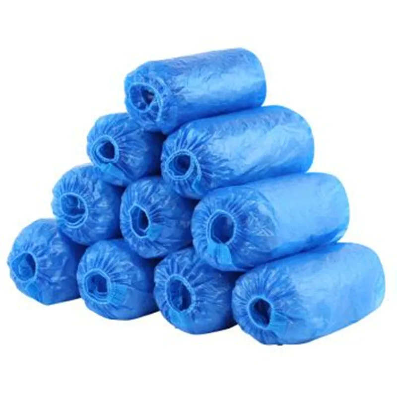 24 Months Disposable PE Shoe Covers for Common Use, Waterproof and Dustproof, 1g Thickness and 1g Weight, 100 Pieces Per Pack