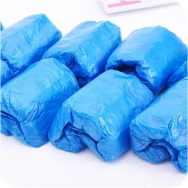 24 Months Disposable PE Shoe Covers for Common Use, Waterproof and Dustproof, 1g Thickness and 1g Weight, 100 Pieces Per Pack