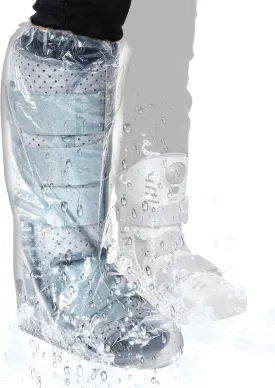 50 Pcs Waterproof Leg Cast Cover for Shower 19.69 Inch Watertight Cast Protector Non Slip Bath Shower Wound Covers Anti Static Half Boot Bag for Broken Foot Ankle Knee Toe Sleeve Wrap