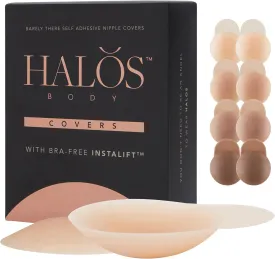 Adhesive Silicone Nipple Covers with Lift Tab - Womens Reusable Pasties for Bra-Free Lift - Includes Keepsake Box