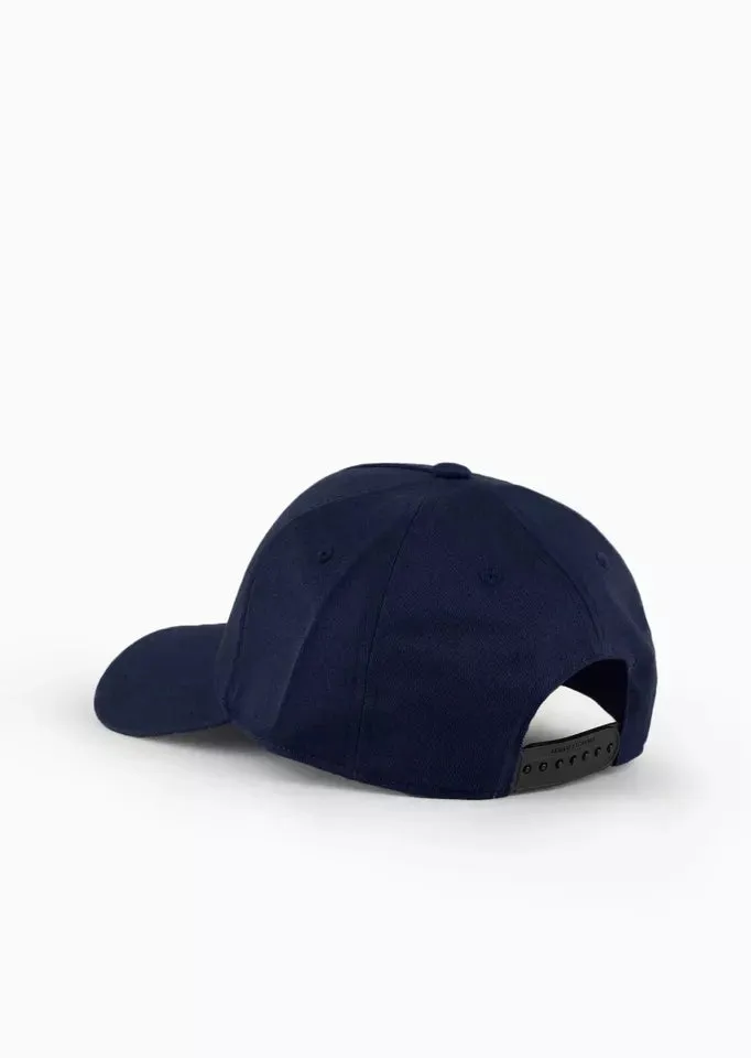 Armani Exchange Men's Logo Baseball Cap Hat Navy Blue