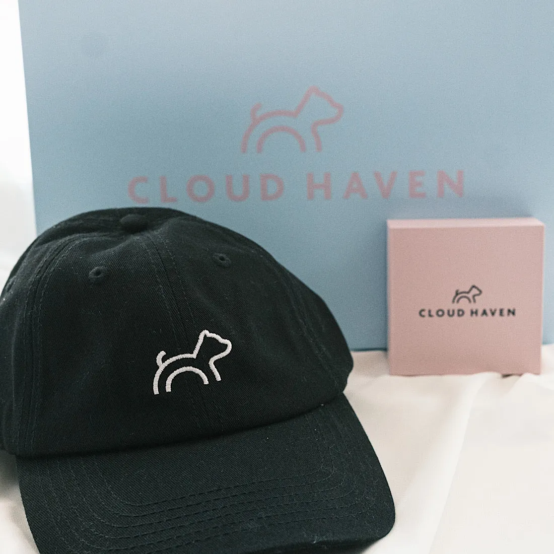 Cloud Haven Logo Baseball Cap Black