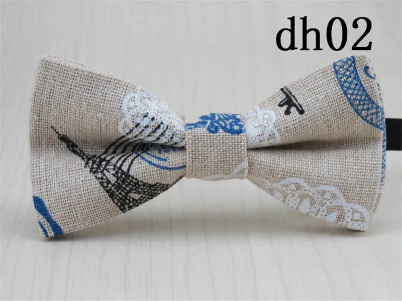 Cute Baby Bow tie Boys Girls Bowtie Kids Bow Ties Cotton Linen Multi Pattern Pyramid /Sailboat /Flower /Star Bowties