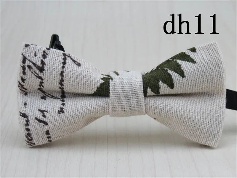 Cute Baby Bow tie Boys Girls Bowtie Kids Bow Ties Cotton Linen Multi Pattern Pyramid /Sailboat /Flower /Star Bowties
