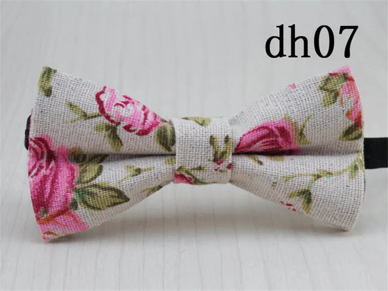 Cute Baby Bow tie Boys Girls Bowtie Kids Bow Ties Cotton Linen Multi Pattern Pyramid /Sailboat /Flower /Star Bowties