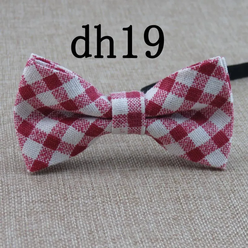 Cute Baby Bow tie Boys Girls Bowtie Kids Bow Ties Cotton Linen Multi Pattern Pyramid /Sailboat /Flower /Star Bowties
