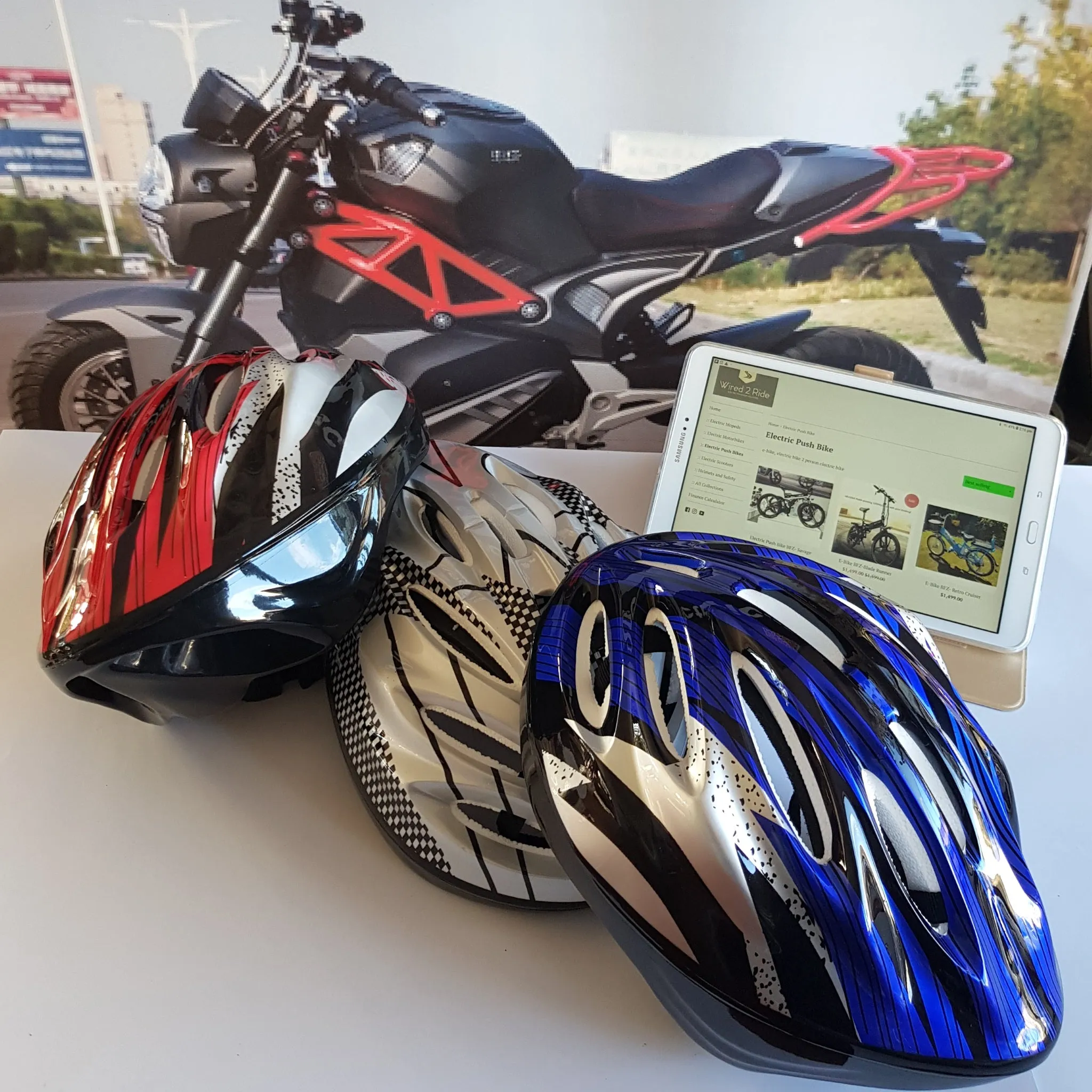 Cycle Helmet  WH3 Red