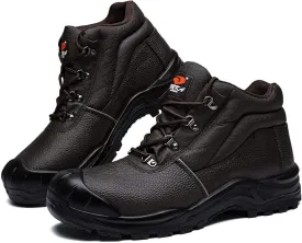 DRKA Water Resistant Steel Toe Work Boots For Men,6'' EH-Rated Safety Boots