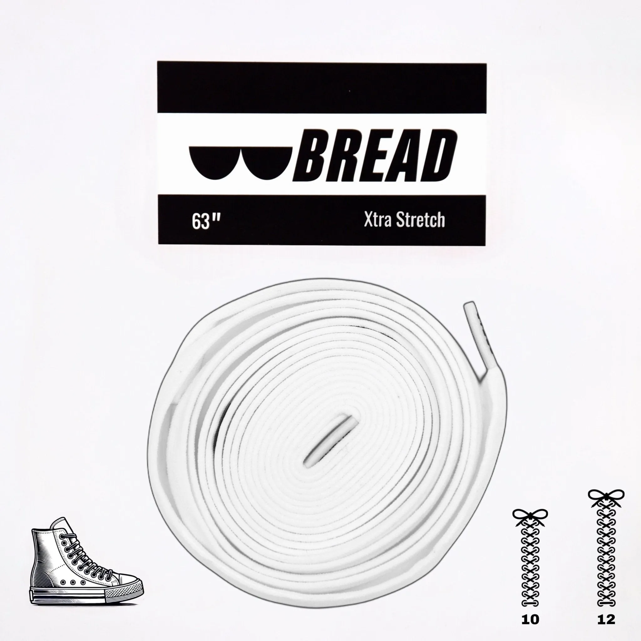 Elastic Shoelaces - Cloud White