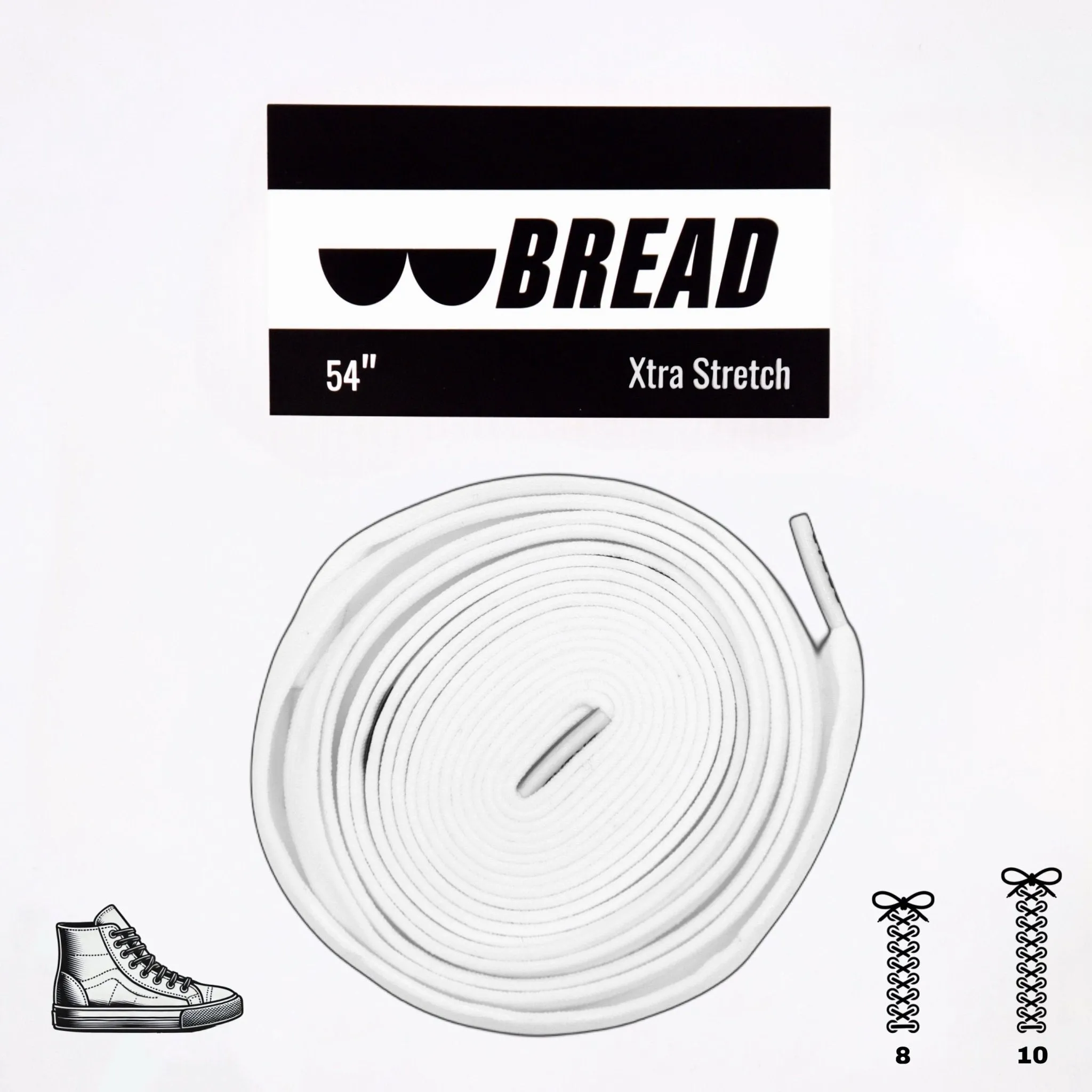 Elastic Shoelaces - Cloud White