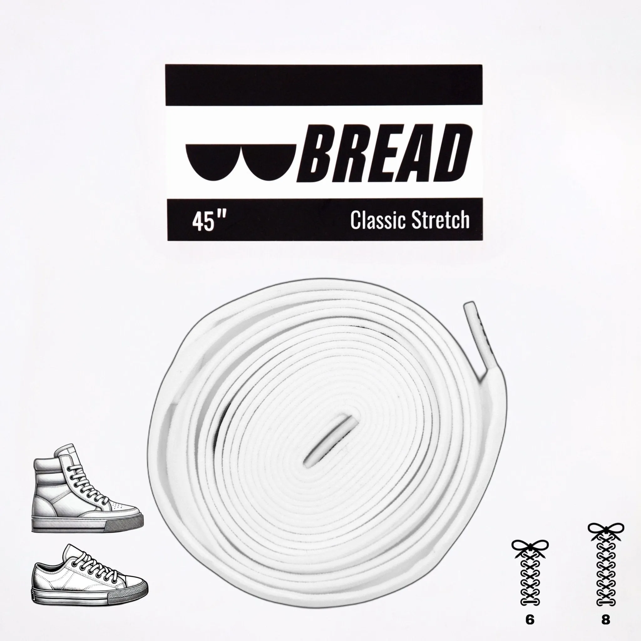 Elastic Shoelaces - Cloud White
