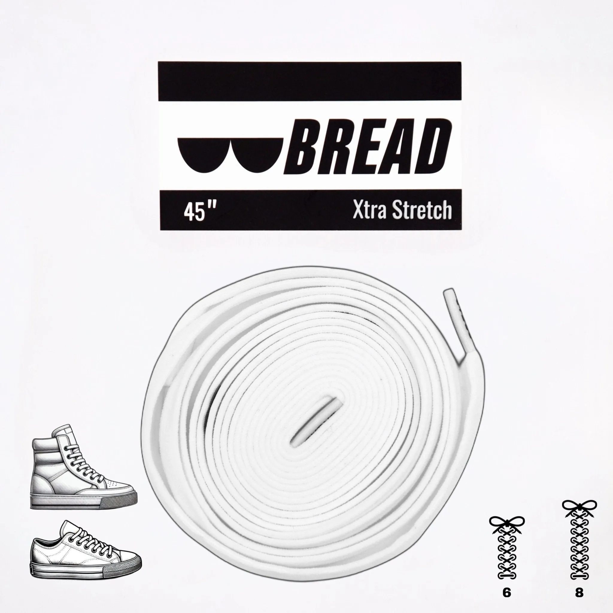 Elastic Shoelaces - Cloud White