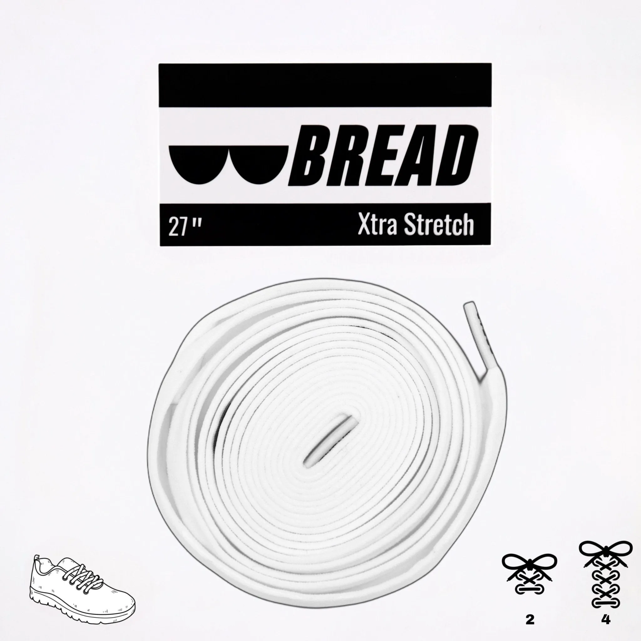 Elastic Shoelaces - Cloud White