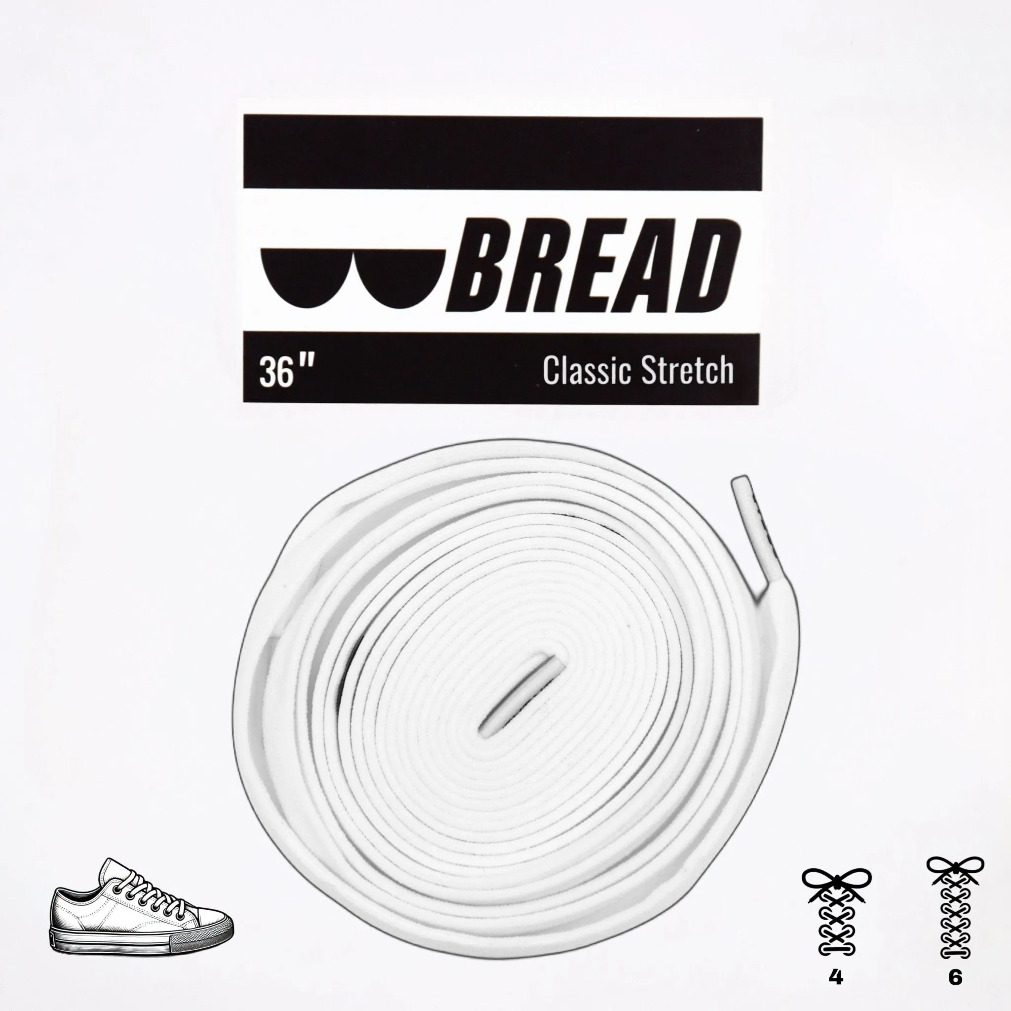Elastic Shoelaces - Cloud White