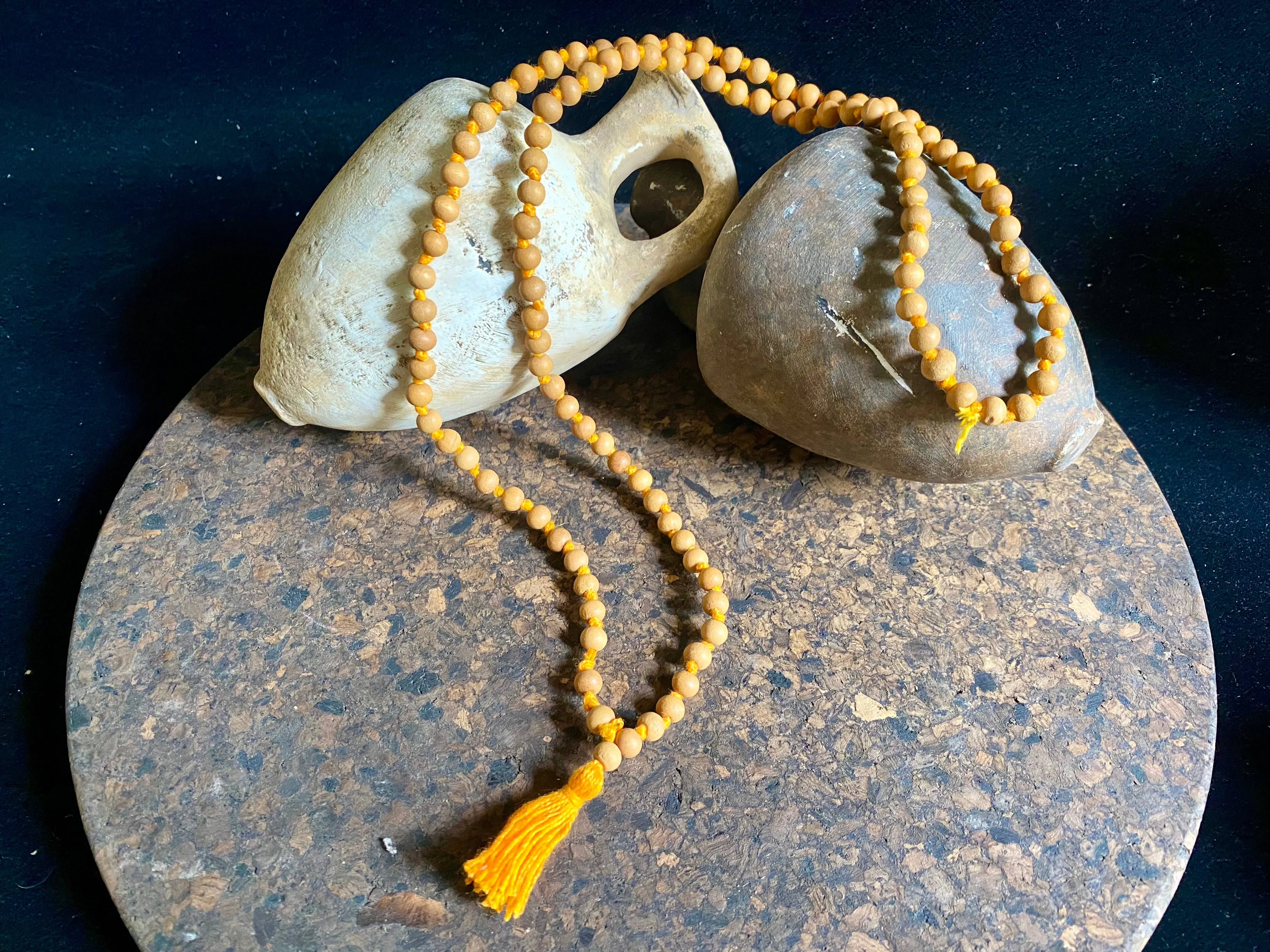 Fine Sandalwood Mala Necklace