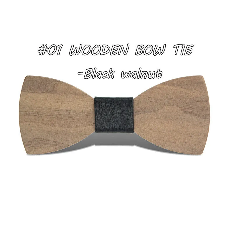 Gravata Borboleta Adult Wood Bow Ties Hardwood Handmade Personality Accessory Ties For Men Butterfly Gravata Wooden Bow tie