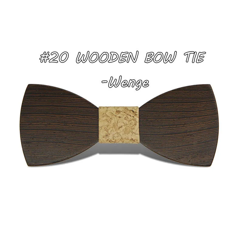 Gravata Borboleta Adult Wood Bow Ties Hardwood Handmade Personality Accessory Ties For Men Butterfly Gravata Wooden Bow tie