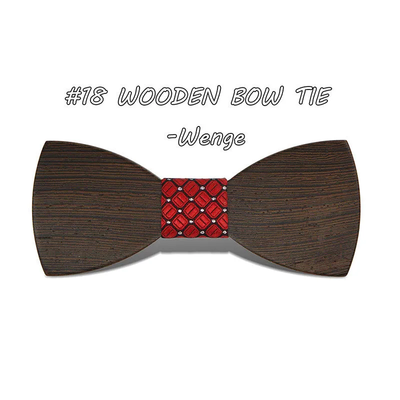 Gravata Borboleta Adult Wood Bow Ties Hardwood Handmade Personality Accessory Ties For Men Butterfly Gravata Wooden Bow tie