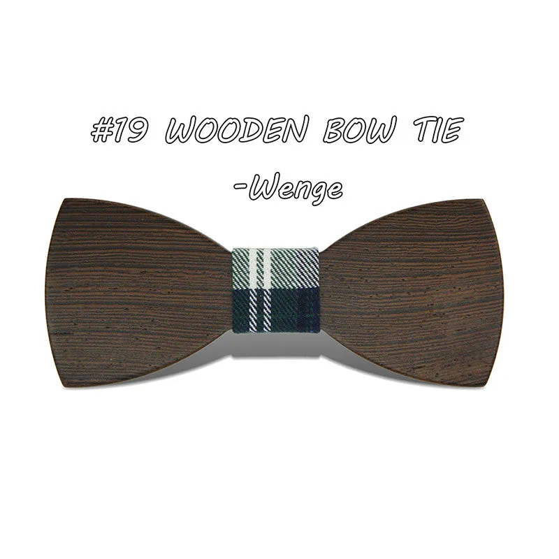 Gravata Borboleta Adult Wood Bow Ties Hardwood Handmade Personality Accessory Ties For Men Butterfly Gravata Wooden Bow tie