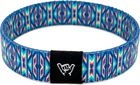 Hang Loose Bands - Southwestern Bracelet for Men, Women & Teens - Comfy Tribal Print and Boho - Western Style Reversible Wristband