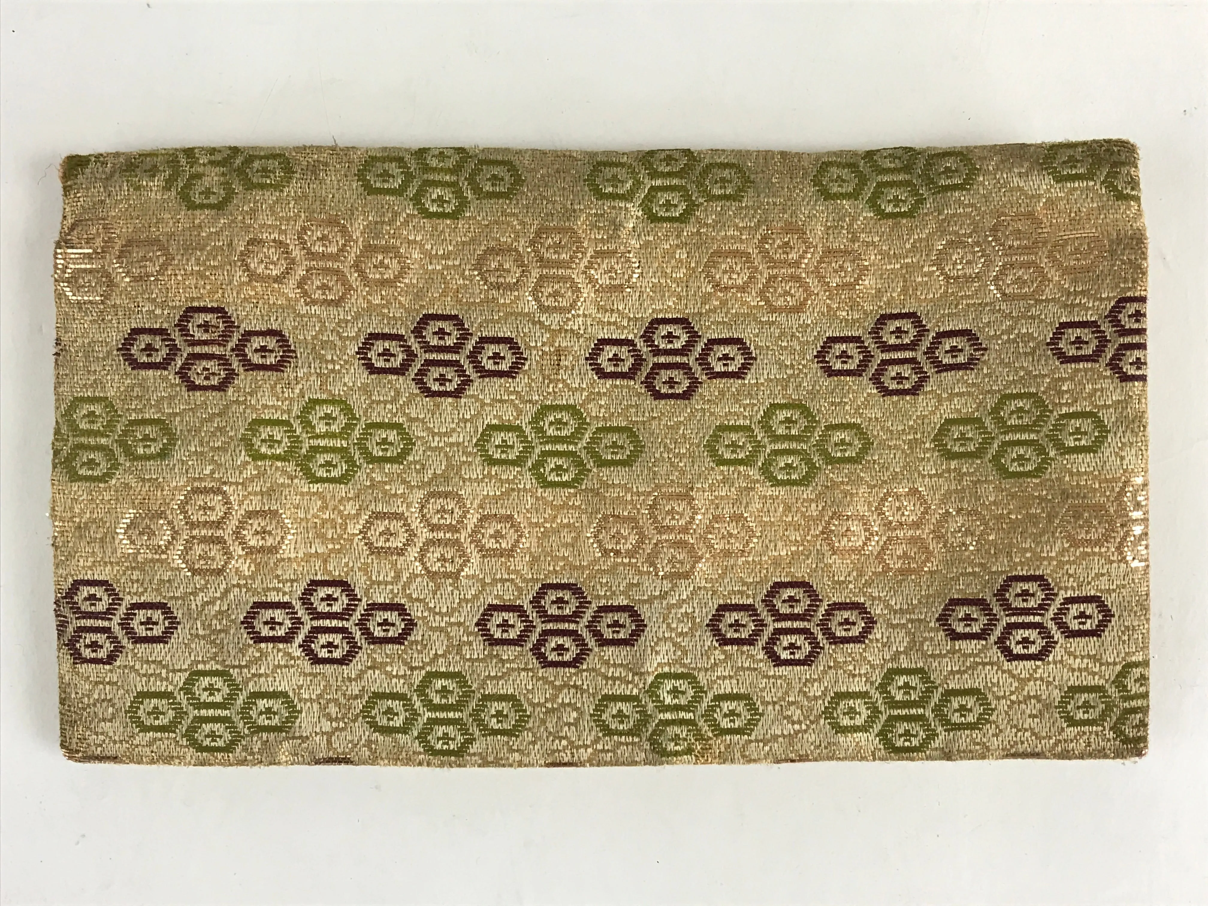 Japanese Buddhist Fabric Bag Prayer Beads Jyuzu-Bukuro Vtg Silk Nishijin-Ori Gol