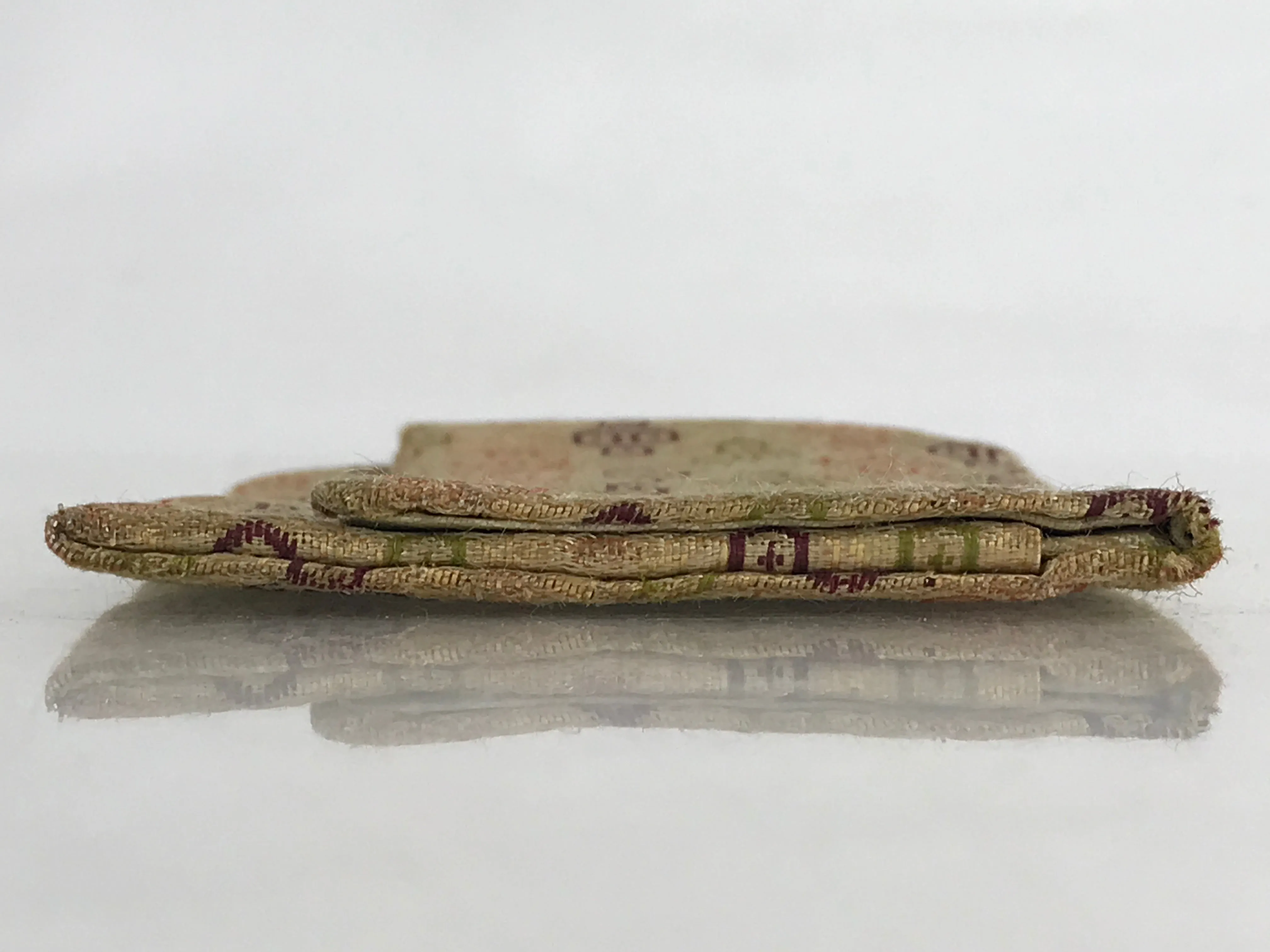 Japanese Buddhist Fabric Bag Prayer Beads Jyuzu-Bukuro Vtg Silk Nishijin-Ori Gol