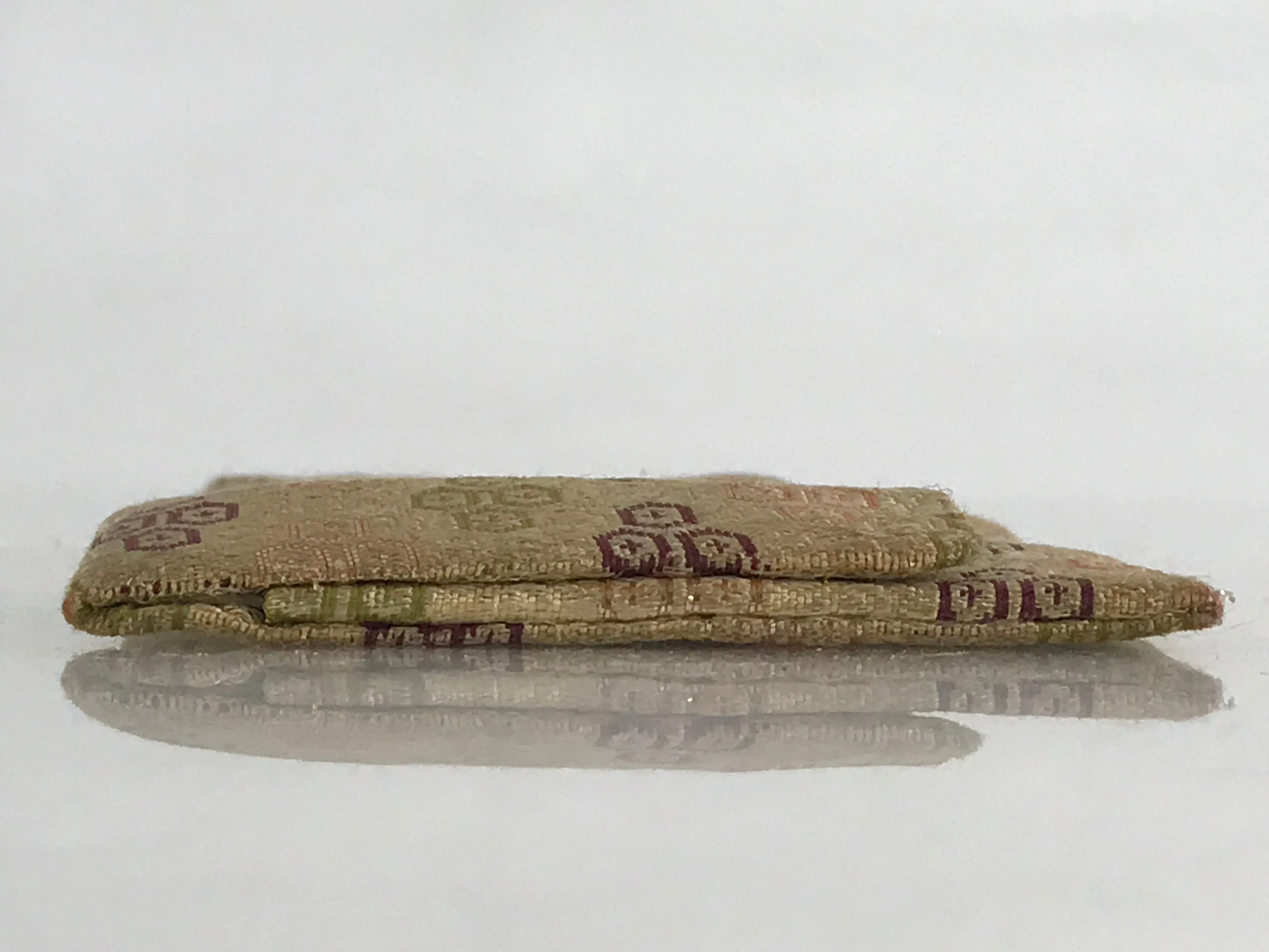 Japanese Buddhist Fabric Bag Prayer Beads Jyuzu-Bukuro Vtg Silk Nishijin-Ori Gol