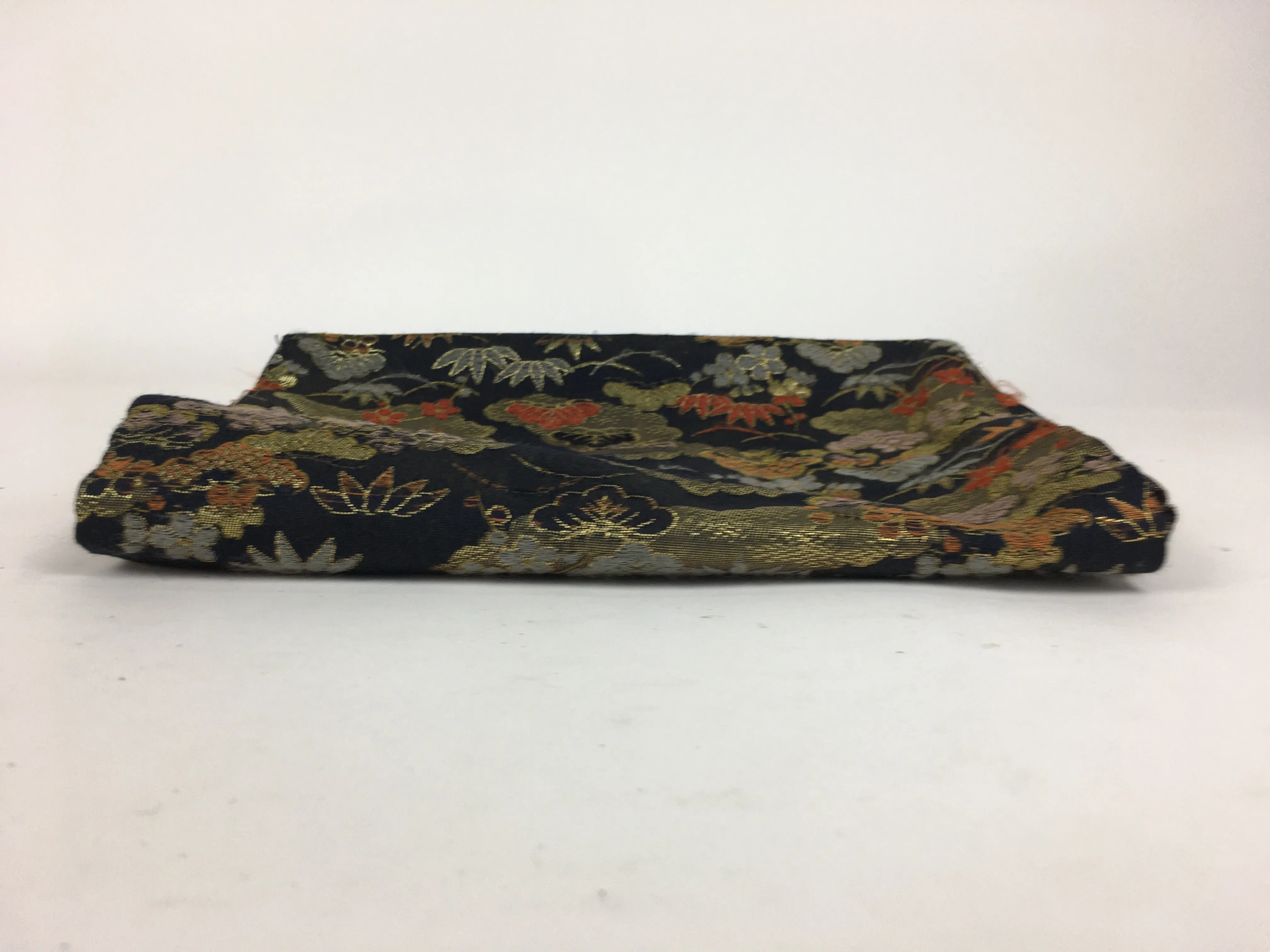 Japanese Buddhist Fabric Bag Vtg Prayer Beads Juzu Bag Pine Tree BU623