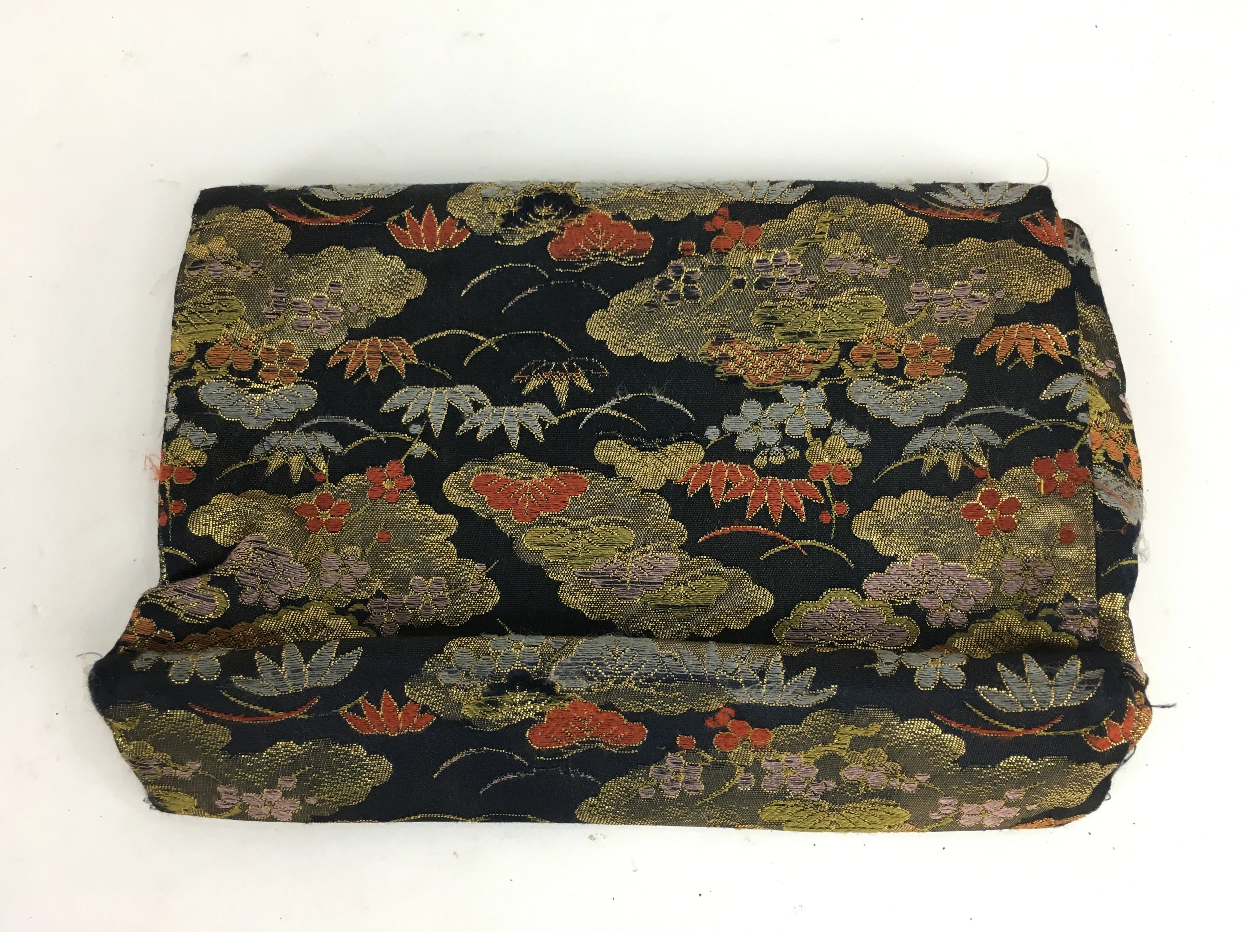 Japanese Buddhist Fabric Bag Vtg Prayer Beads Juzu Bag Pine Tree BU623