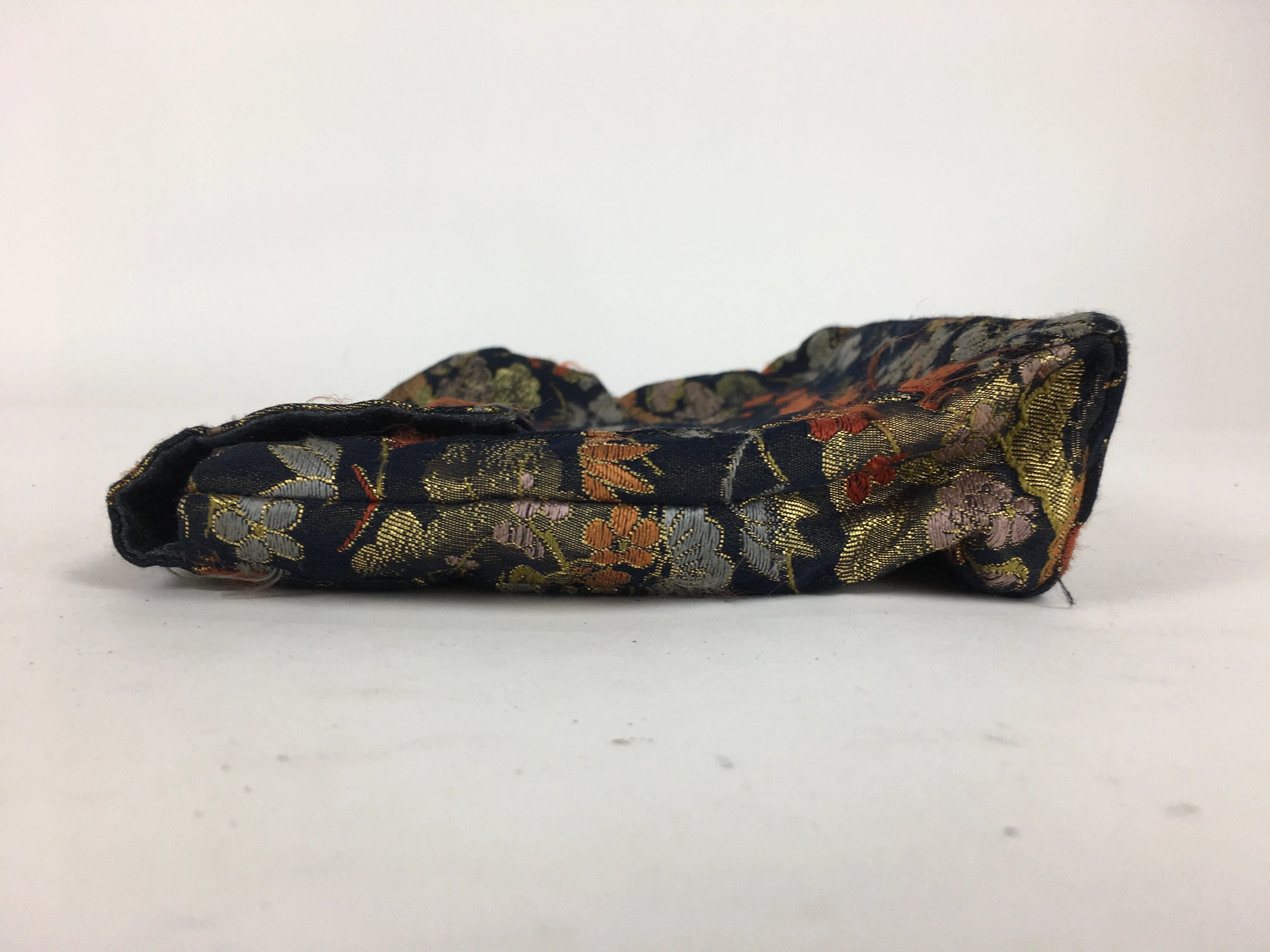 Japanese Buddhist Fabric Bag Vtg Prayer Beads Juzu Bag Pine Tree BU623