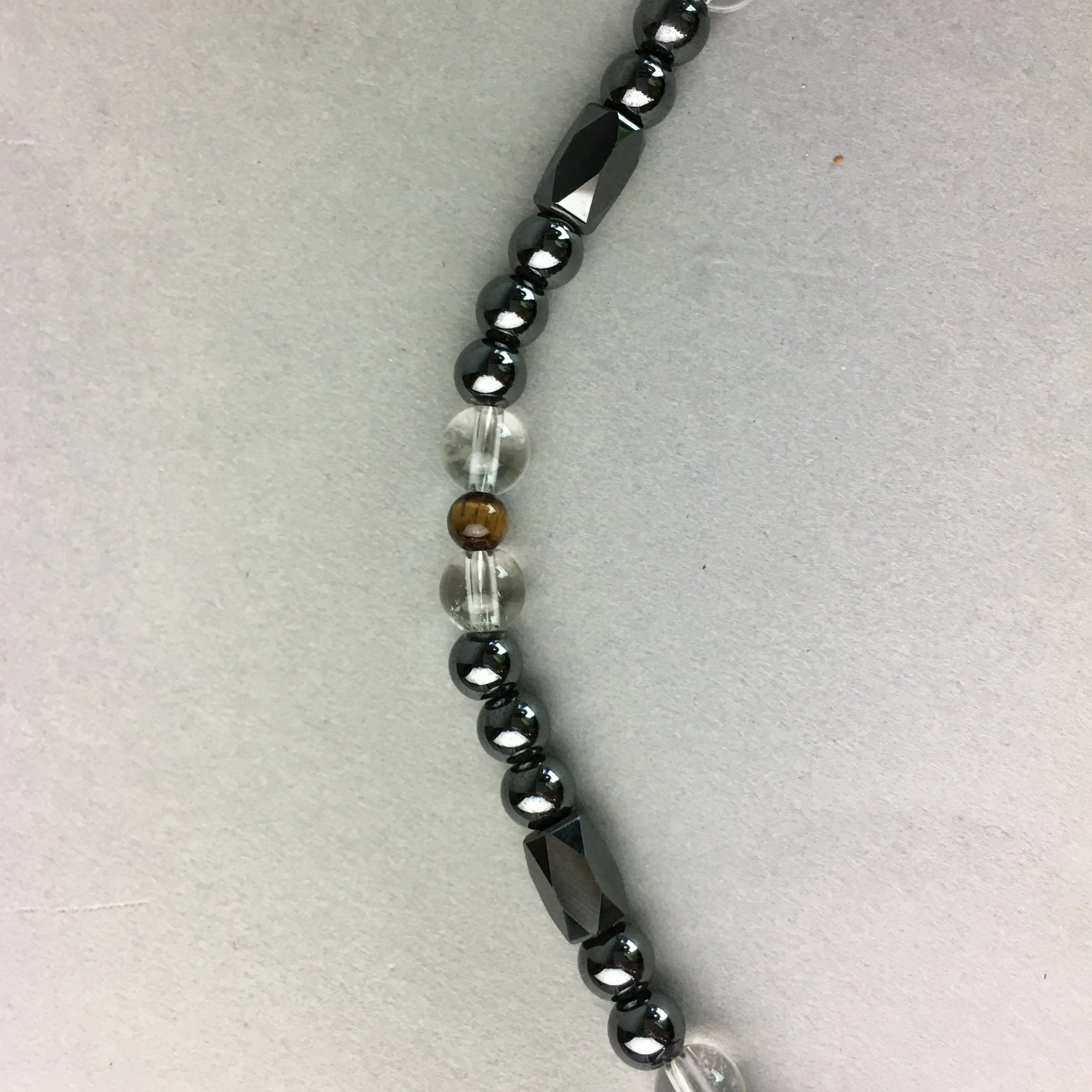 Japanese Buddhist Prayer Beads Vtg  Juzu Black Stone Rosary Bracelet JZ3