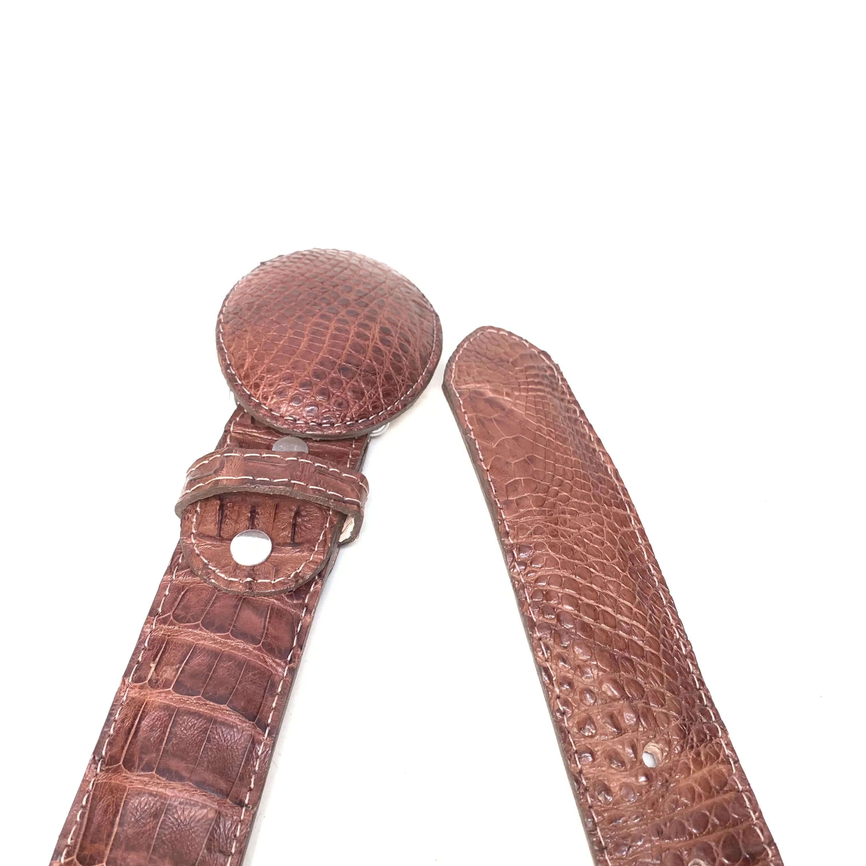 Kashani Brown Crocodile Belt