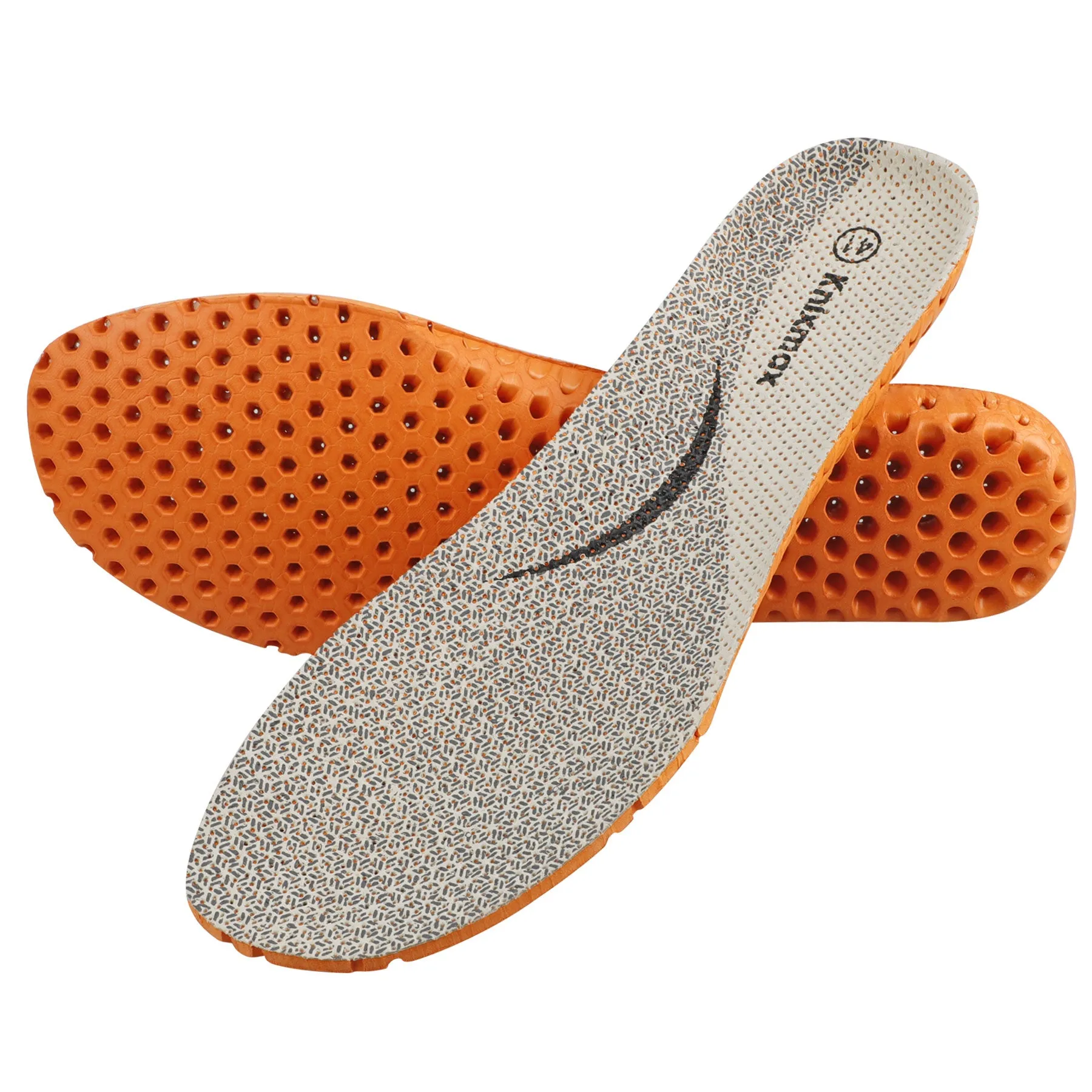 Knixmax Sports Insoles Beige Arch Support Full Length Orthotic Inserts for Men Women