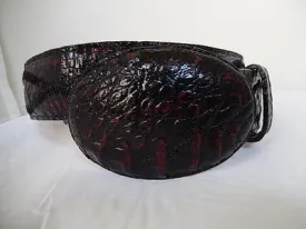 Los Altos Cross Stitch Hornback Crocodile Belt