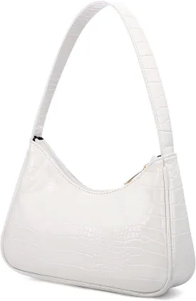 LOVEVOOK Shoulder Bag for Women, Small Purses Croc Pattern Clutch Purse Vegan Leather Little Purse Cute Mini Handbag