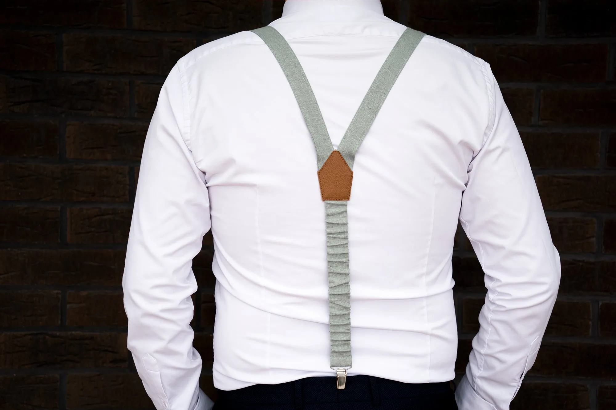 Mint gray mens bow tie | Mint gray wedding bow tie