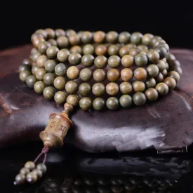 Natural Sandalwood 8mm108 Tibetan Buddhist Bracelet Unisex Rosary