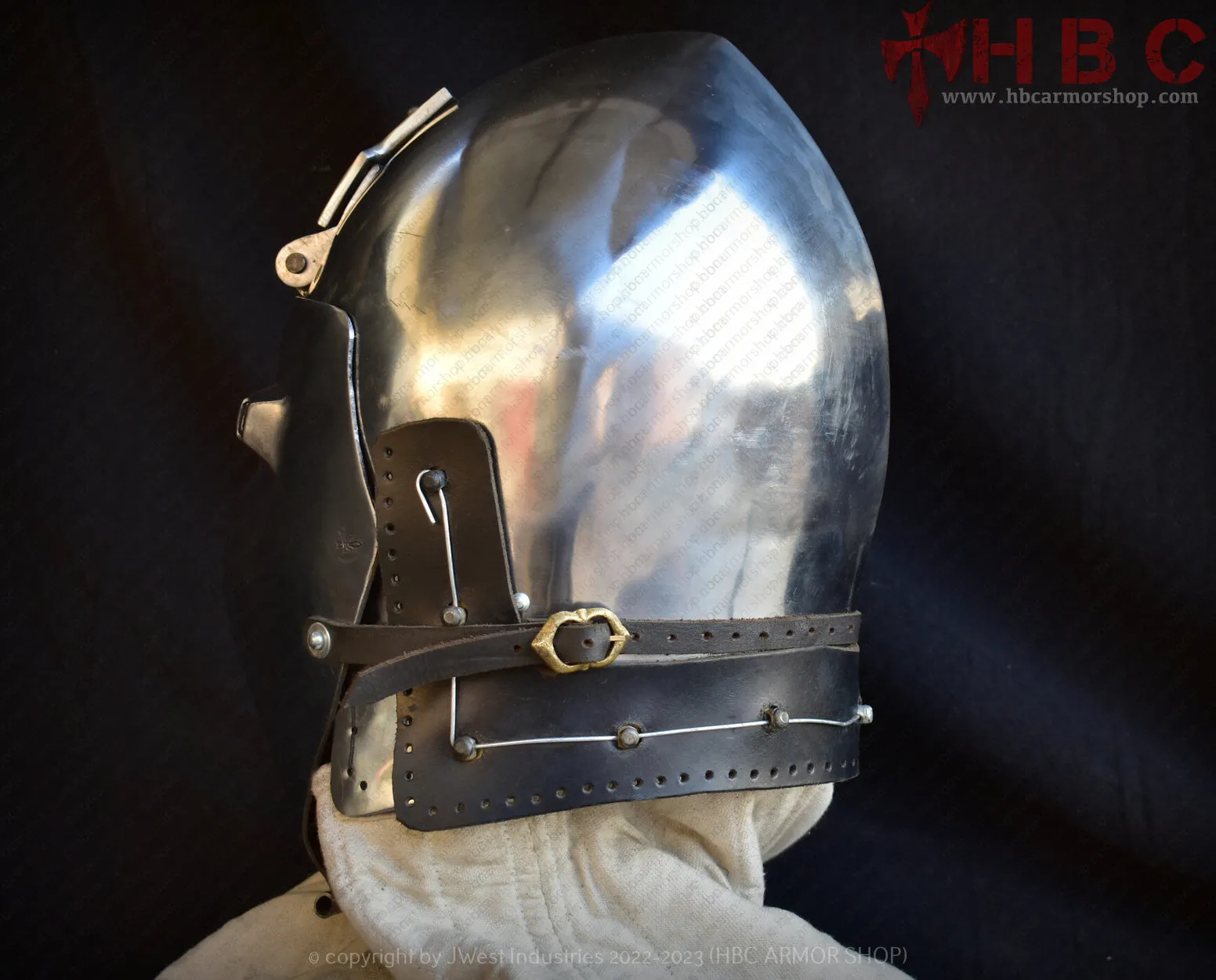 Nuremberg klapvisor Bascinet Helmet