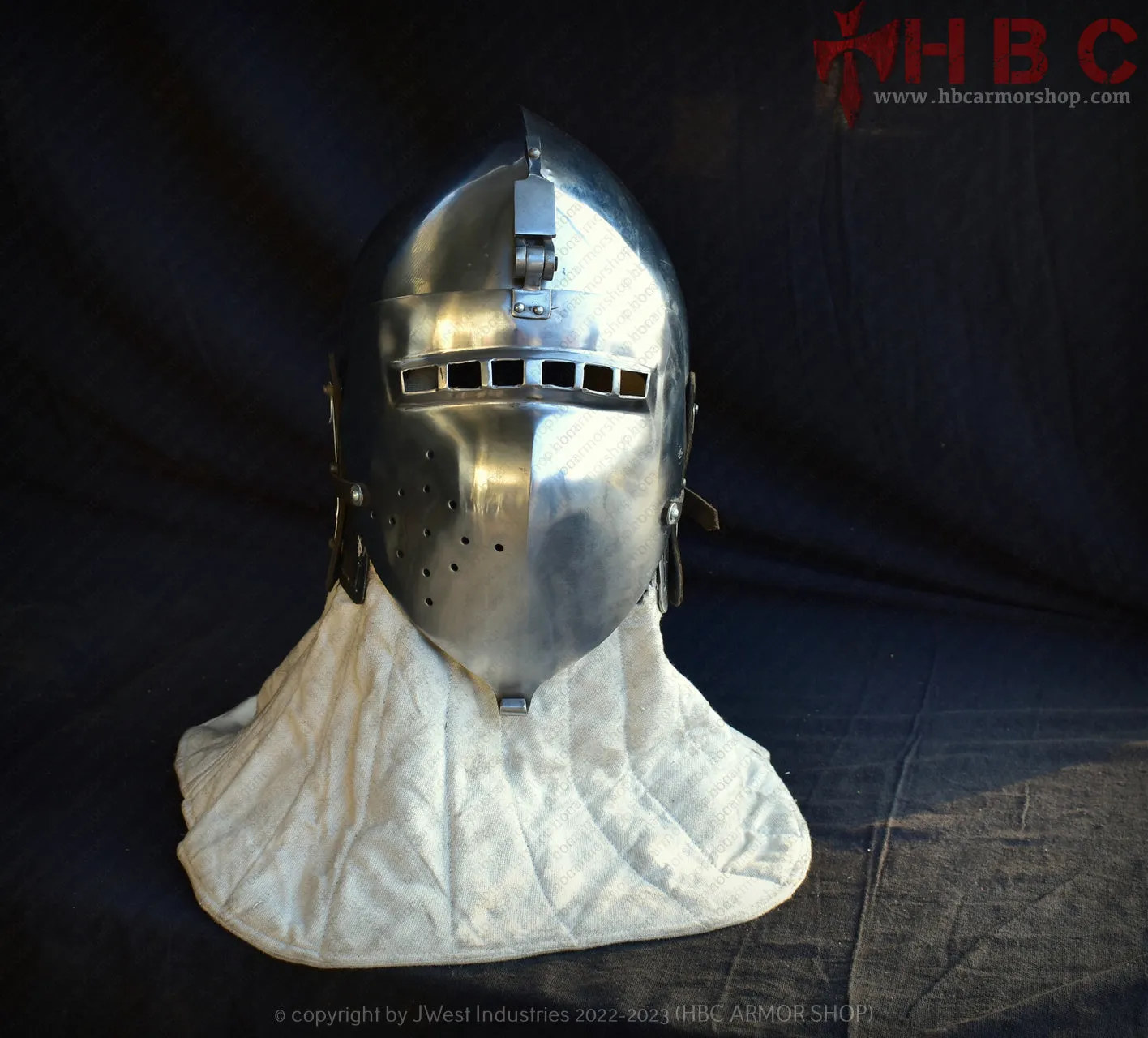 Nuremberg klapvisor Bascinet Helmet