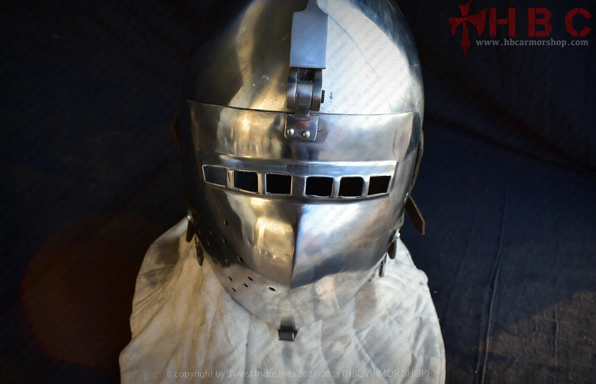 Nuremberg klapvisor Bascinet Helmet