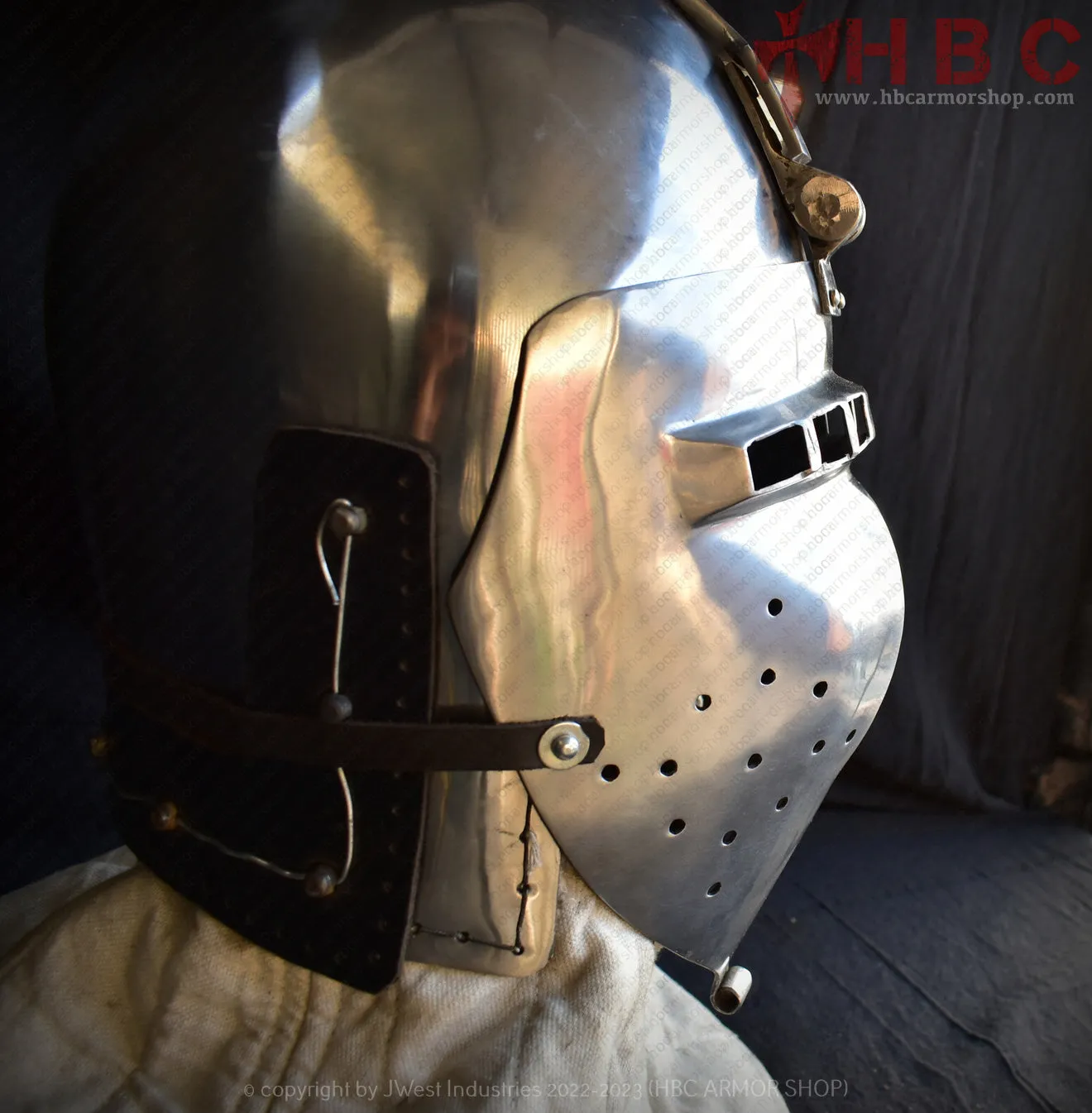 Nuremberg klapvisor Bascinet Helmet