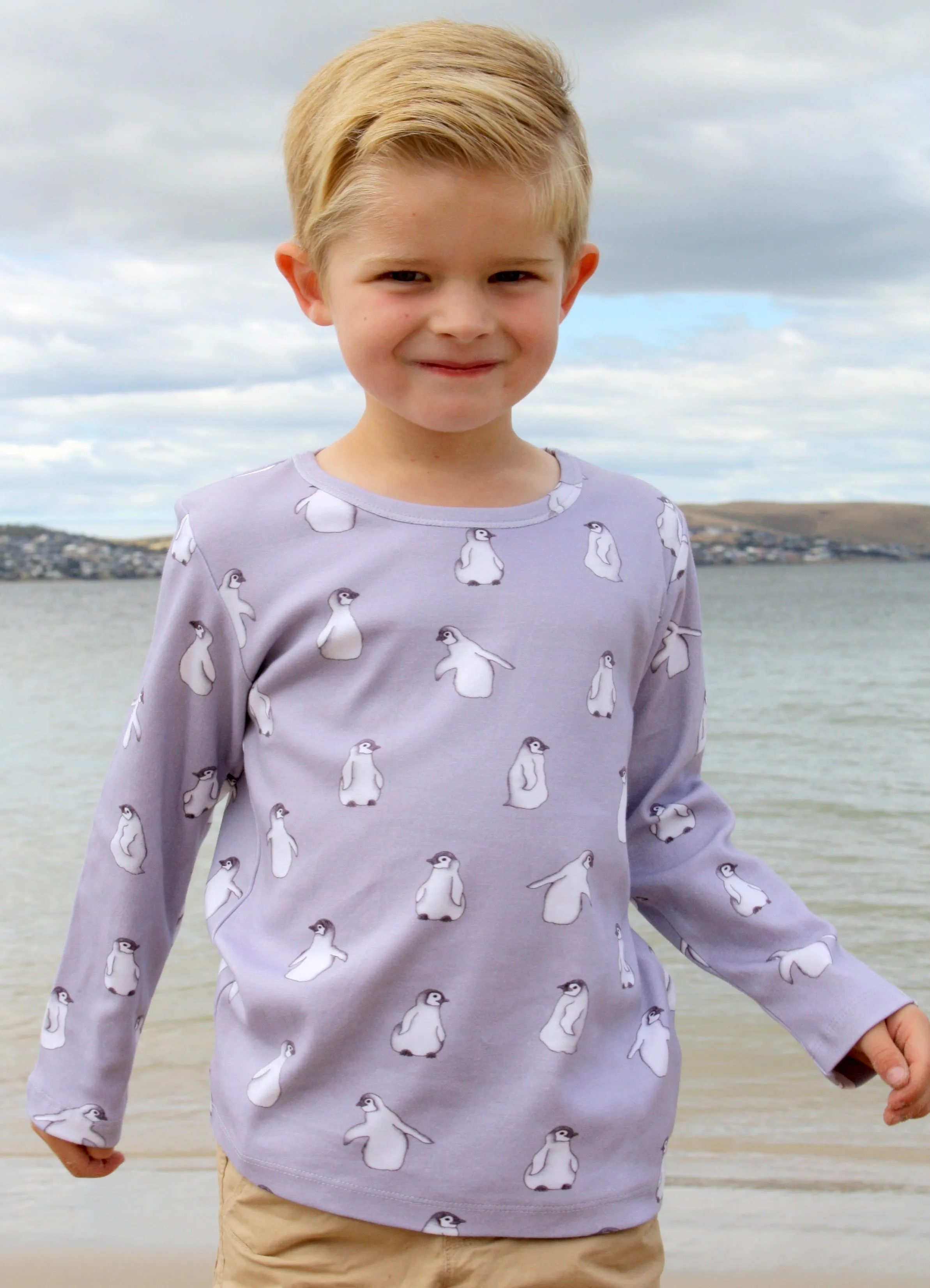 Penguin organic cotton long sleeve tee shirt