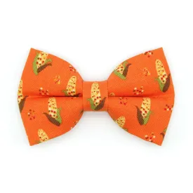 Pet Bow Tie - "Corn Maze" - Fall Harvest Cat Bow / Thanksgiving / For Cats   Small Dogs (One Size)