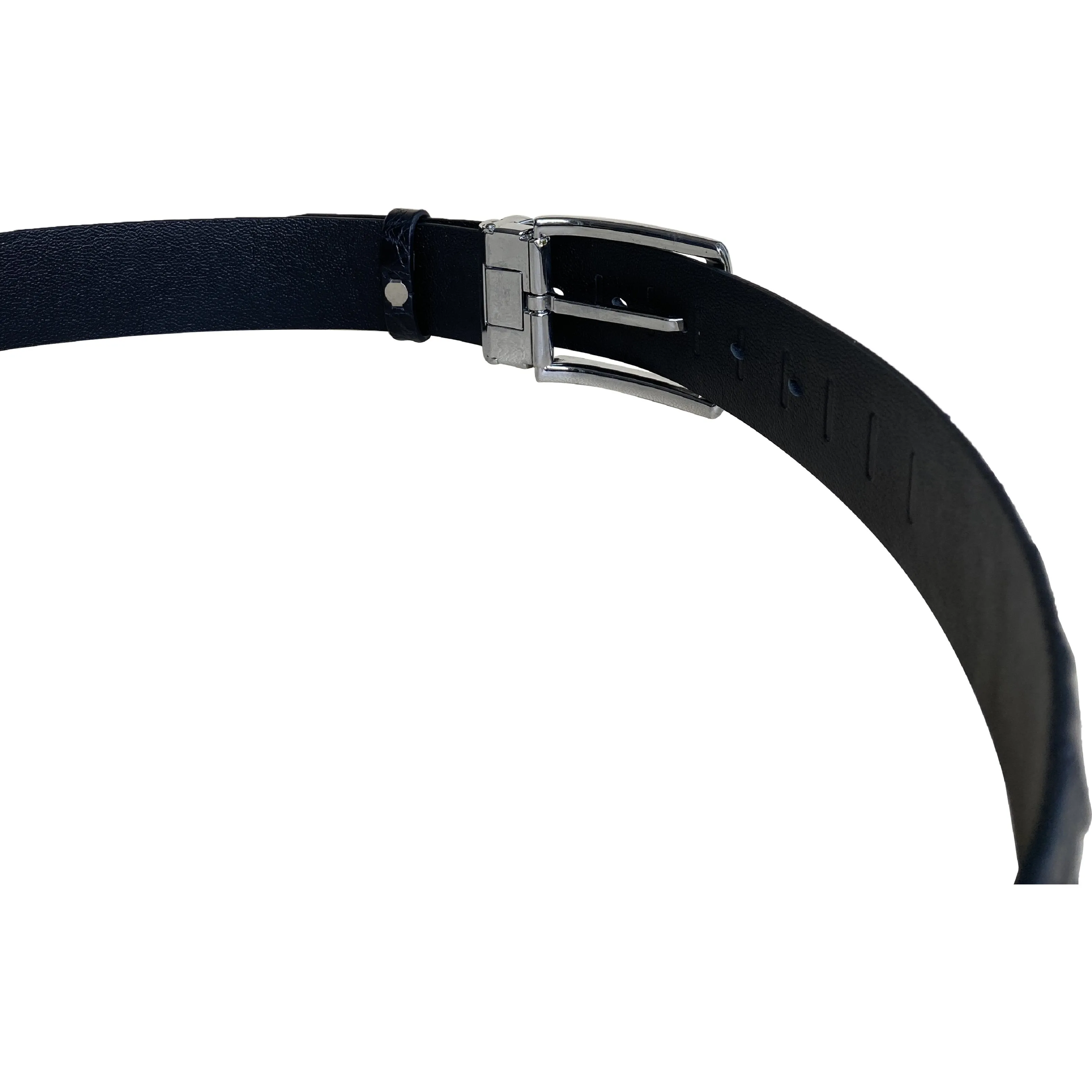 Premium Black Alligator HornBack  Leather Belt For Men - Pin Buckle | BEHO11-PIN