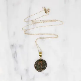 Roman Emperor Constantius II Coin Gold Necklace