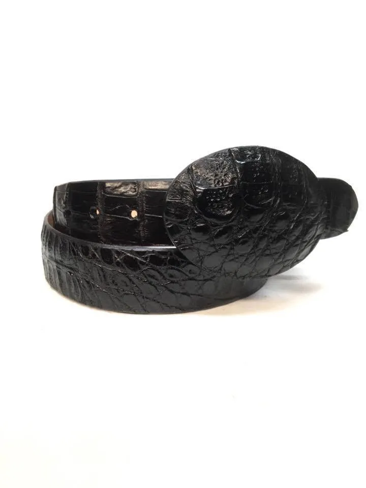 Safari  Black Crocodile Belt