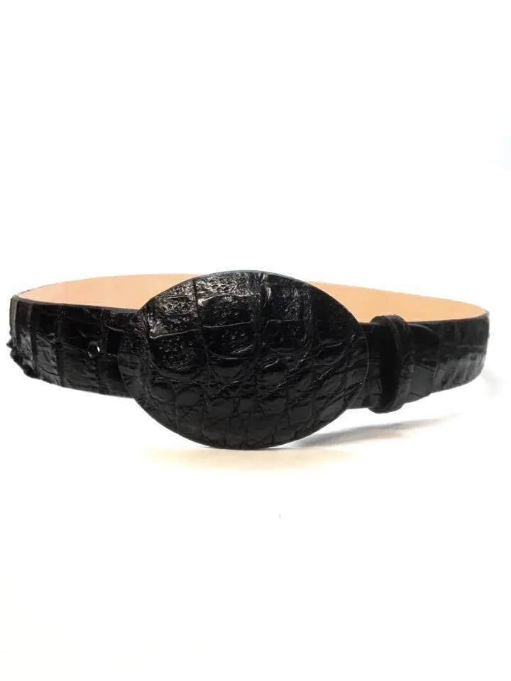 Safari  Black Crocodile Belt