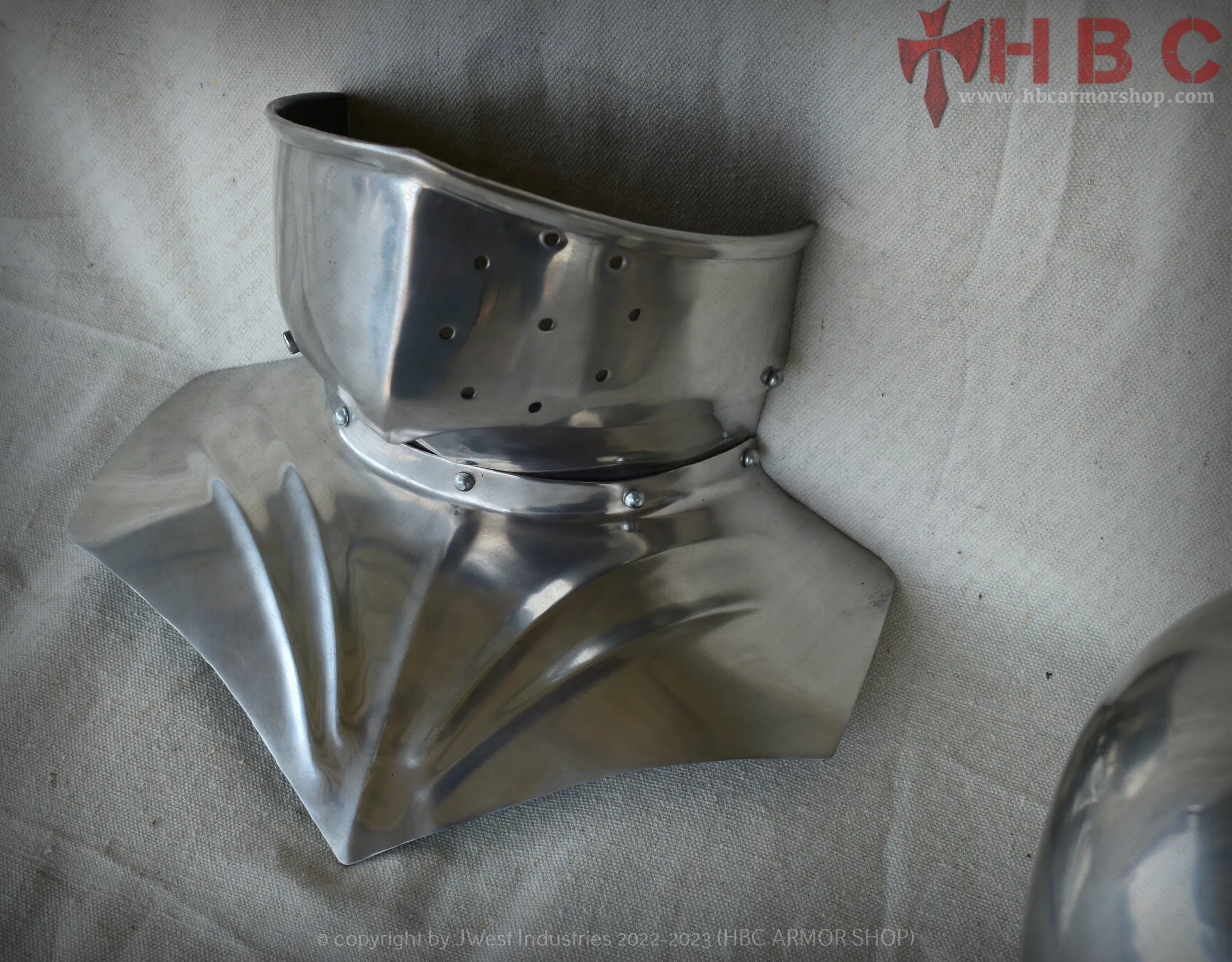 Sallet helmet with Bevor Gothic Style